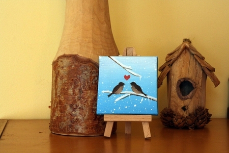 Blue Sky Lovebirds