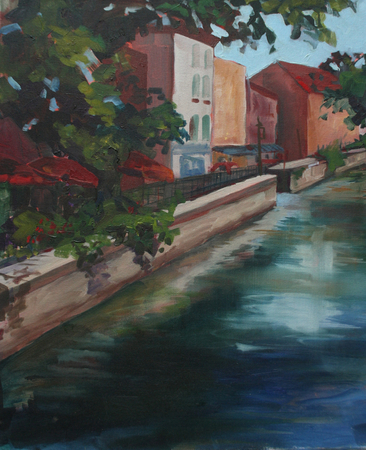 French Canal Diptych Panel One